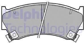 Brake Pad Set, disc brake LP1590