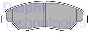 Brake Pad Set, disc brake LP1634