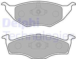 Brake Pad Set, disc brake LP1675