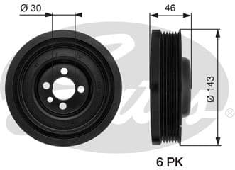 Belt Pulley, crankshaft DriveAlign™ TVD1040