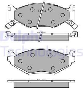 Brake Pad Set, disc brake LP891
