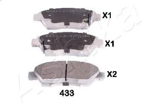 Brake Pad Set, disc brake 50-04-433