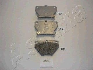 Brake Pad Set, disc brake 51-02-203