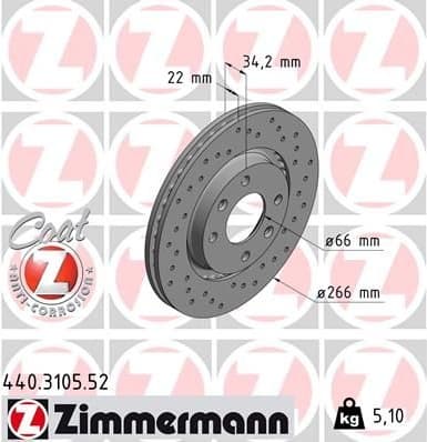 Brake Disc SPORT BRAKE DISC Z 440.3105.52