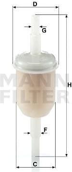Filter, crankcase ventilation WK 31/2 (10)