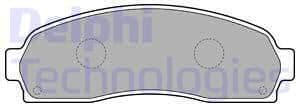 Brake Pad Set, disc brake LP1757