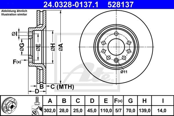 Brake Disc PowerDisc 24.0328-0137.1