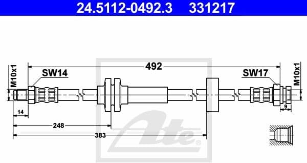 Brake Hose 24.5112-0492.3