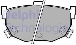 Brake Pad Set, disc brake LP1073