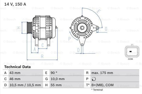 Alternator 0986082240
