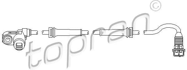 Sensor, wheel speed 721 617