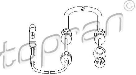 Warning Contact, brake pad wear 206 697