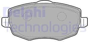 Brake Pad Set, disc brake LP2064