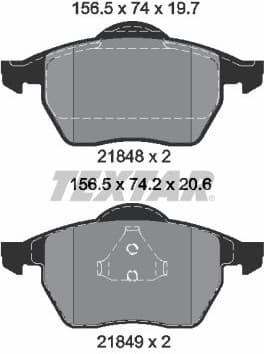 Brake Pad Set, disc brake Q+ 2184802