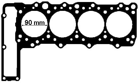 Gasket cylinder head 832.962