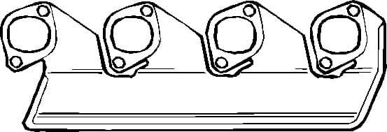 Gasket exhaust manifold 835.102