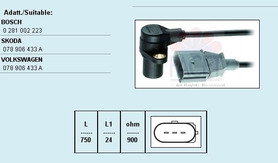 Sensor, crankshaft pulse Made in Italy - OE Equivalent 9.0267