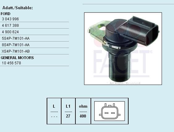 Sensor camshaft position 9.0308