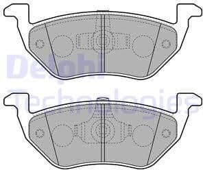Brake Pad Set, disc brake LP2158