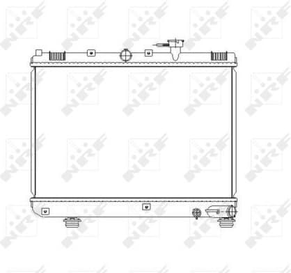 Radiator, engine cooling 53486