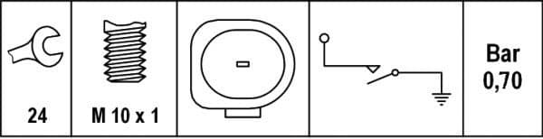 Oil Pressure Switch 6ZL 008 280-031 - image 2