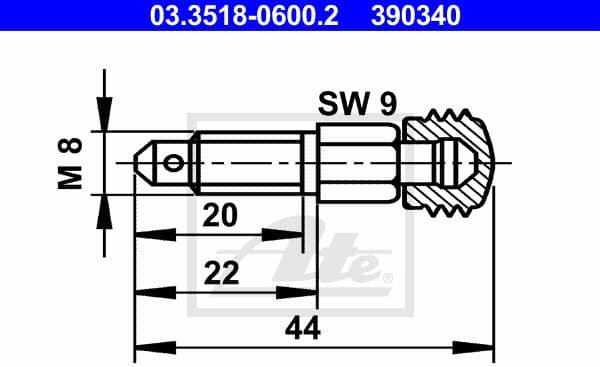 Breather Screw/Valve 03.3518-0600.2