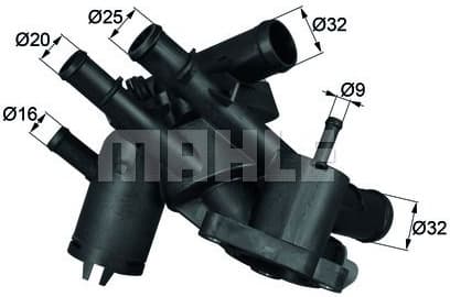 Thermostat, coolant BEHR TM4109