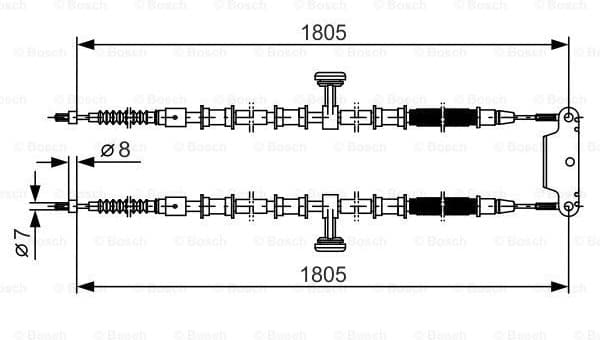 Cable Pull, parking brake 1 987 477 907