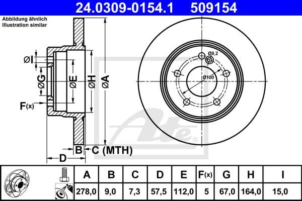 Brake Disc PowerDisc 24.0309-0154.1