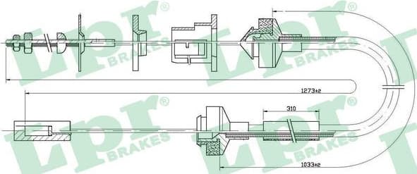Cable Pull, clutch control C0145C