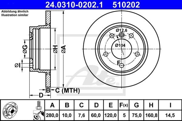 Brake Disc PowerDisc 24.0310-0202.1