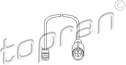 Warning Contact, brake pad wear 500 662