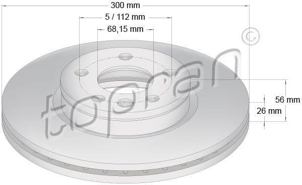 Brake Disc COATED 109 523 - image 2