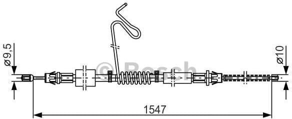 Cable Pull, parking brake 1 987 477 174