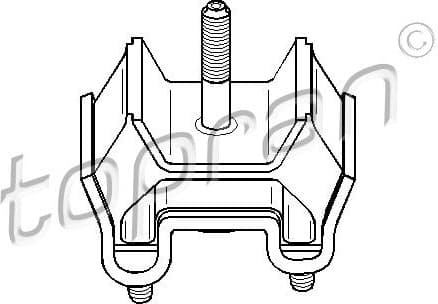 Mounting, engine 401 688