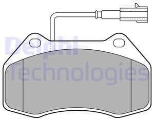 Brake Pad Set, disc brake LP2136