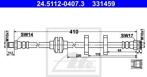 Brake Hose 24.5112-0407.3