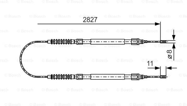 Cable Pull, parking brake 1 987 477 263