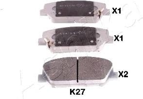 Brake Pad Set, disc brake 50-0K-K27