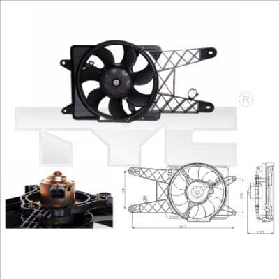 Fan, air conditioning condenser 809-0012