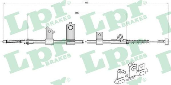 Cable Pull, parking brake C0488B