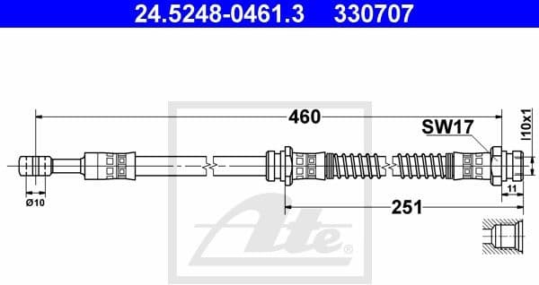 Brake Hose 24.5248-0461.3