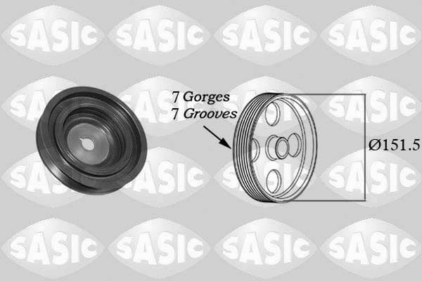 Belt Pulley, crankshaft 2154022