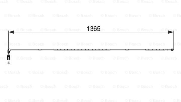 Warning Contact, brake pad wear 1 987 474 583