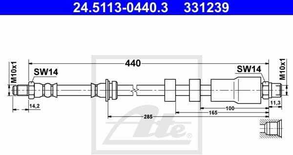 Brake Hose 24.5113-0440.3