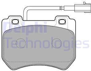 Brake Pad Set, disc brake LP2200