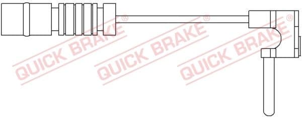 Warning Contact, brake pad wear WS 0115 A