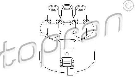 Ignition Distributor Cap 100 980 - image 2