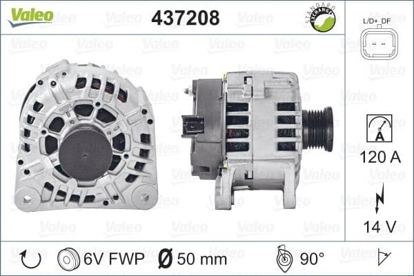 Alternator VALEO RE-GEN REMANUFACTURED 437208