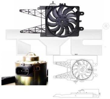 Fan, air conditioning condenser 809-0008